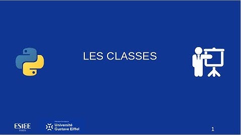 Python : les classes