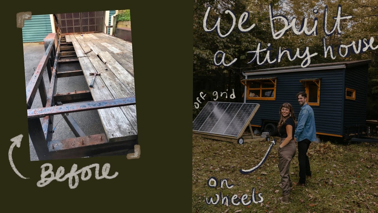 How We Built Our Own Tiny House 🏠 from start to finish! - YouTube