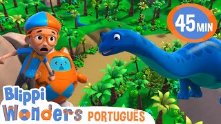 O Menor Dinossauro | Blippi Brasil | Desenhos Animados Educativos