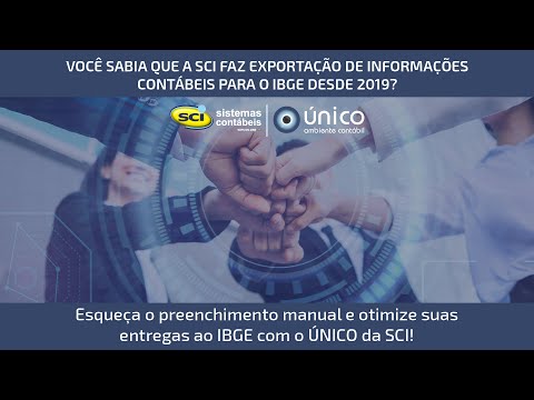 Exportação para o IBGE é com o ÚNICO da SCI