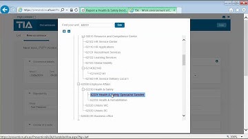 How to report an occurence in TIA