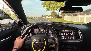 CHARGER RT EARLY MORNING 7AM POV DRIVE🌅☀️ (LOUD HIGHWAY PULLS🤯)