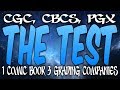 THE TEST 1 Comic Book 3 Separate Comic Grading Companies Shocking