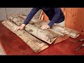 Cheap Woodworking Instructions // Take Advantage Of Discarded Wooden Boards To Build A Sturdy Table