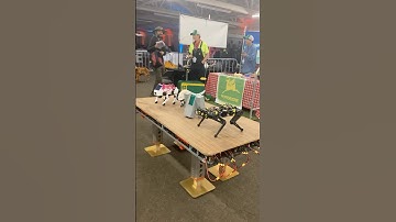 Pay attention to the table ‼️ Legged #robots at #opensauce 2024 together. #robotics #engineering