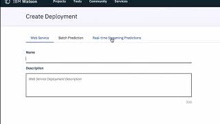 DTE: Model Management and Deployment in Watson Studio