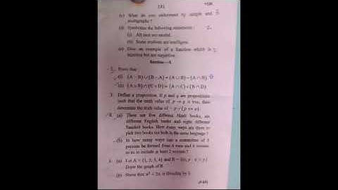 Discrete mathematics 2019 | question paper |