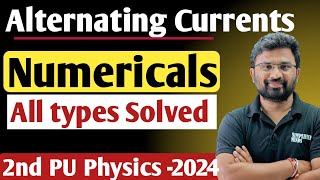 Alternating Current Numericals | Important Numericals | 2ndPUC Physics Exam 2024