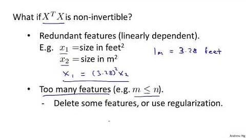 Lecture 0207 Normal equation and non-invertibility(optional)