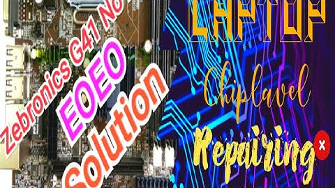 ZEBRONICS G41 Motherboard No Display EOEO  Problam Solution