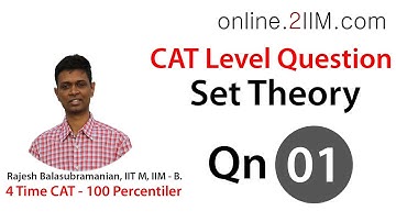 CAT Preparation - Set Theory Question 01