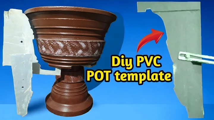 DIY Cement POT Tutorial: Part 1 - Drawing and Creating PVC Template Design (Full Process!)
