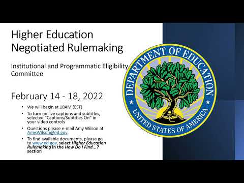 Institutional and Programmatic Committee Meeting AM Session February 18th, 2022