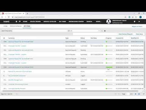 Ivanti Service Manager HR DEMO Part 1