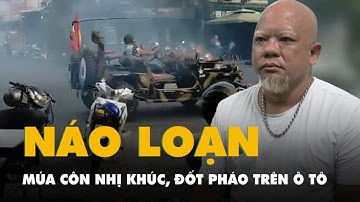 Bắt người đàn ông múa côn nhị khúc, gắn pháo hoa lên ô tô đốt rồi chạy vòng tròn