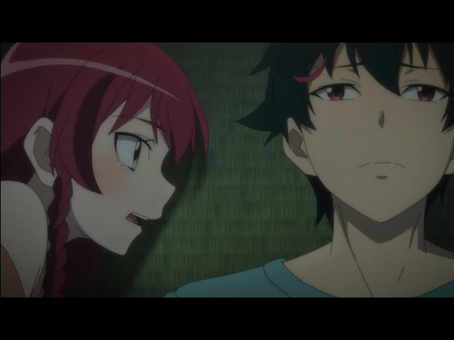 hataraku maou sama beijo#animeromance #animemoments #hatarukumaousama