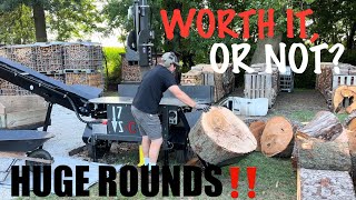 Breaking Down Some Huge Tree Service Rounds!! Is It Worth The Extra Effort? #firewood #wolferidge