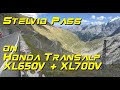 Stelvio Pass on Honda Transalp XL650V & XL700V, September 2016