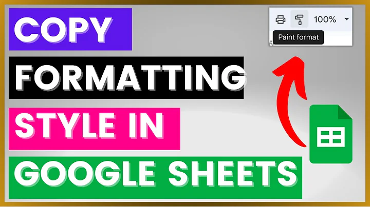 How To Copy Paste Formatting Style In A Google Sheets Spreadsheet? [in 2025]
