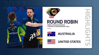 Australia v United States - Highlights - World Mixed Doubles Curling Championship 2022