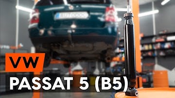 How to change rear shock absorbers on VW PASSAT 5 (B5) [TUTORIAL AUTODOC]