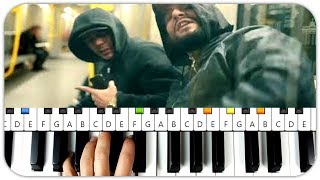 Joker Bra ft. Samra - f--- 31er Instrumental Piano Tutorial Beat (Bushido - Nie Wieder) MIDI