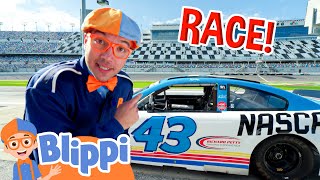Will Blippi WIN the Race? | Vehicles For Children | Educational Videos For Kids