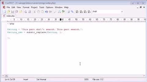 Beginner PHP Tutorial   50   String Functions  Replacing Part of a String   YouTube