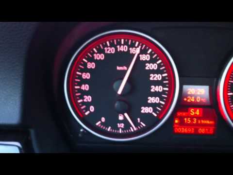 BMW 335i Coupé acceleration 0-240 km/h