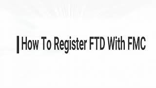 Registering FTD with FMC