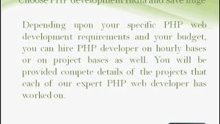 Choose PHP development India and save huge - PHP development India