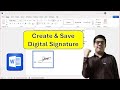 How to Create and Save Digital Signature in MS Word. With very Easy and simple Method.