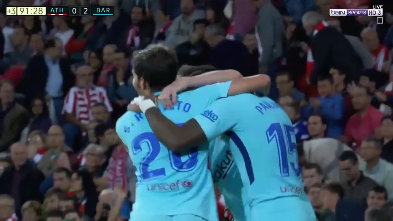‫أهداف مباراة برشلونة واتلتيك بلباو 2-0 - مباراة مجنونة ...