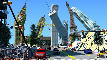 City Destruction Scenes: Extreme Simulations | Blender 3D