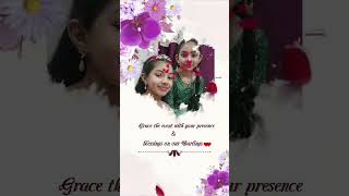 My Daughters Half Saree Function Invitation Video S World Shorts