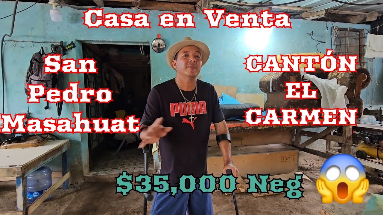 CASA EN VENTA CERCA DE TODO CALLE PADIMENTADA SAN PEDRO MASAHUAT PRECIO $35,000 NEG