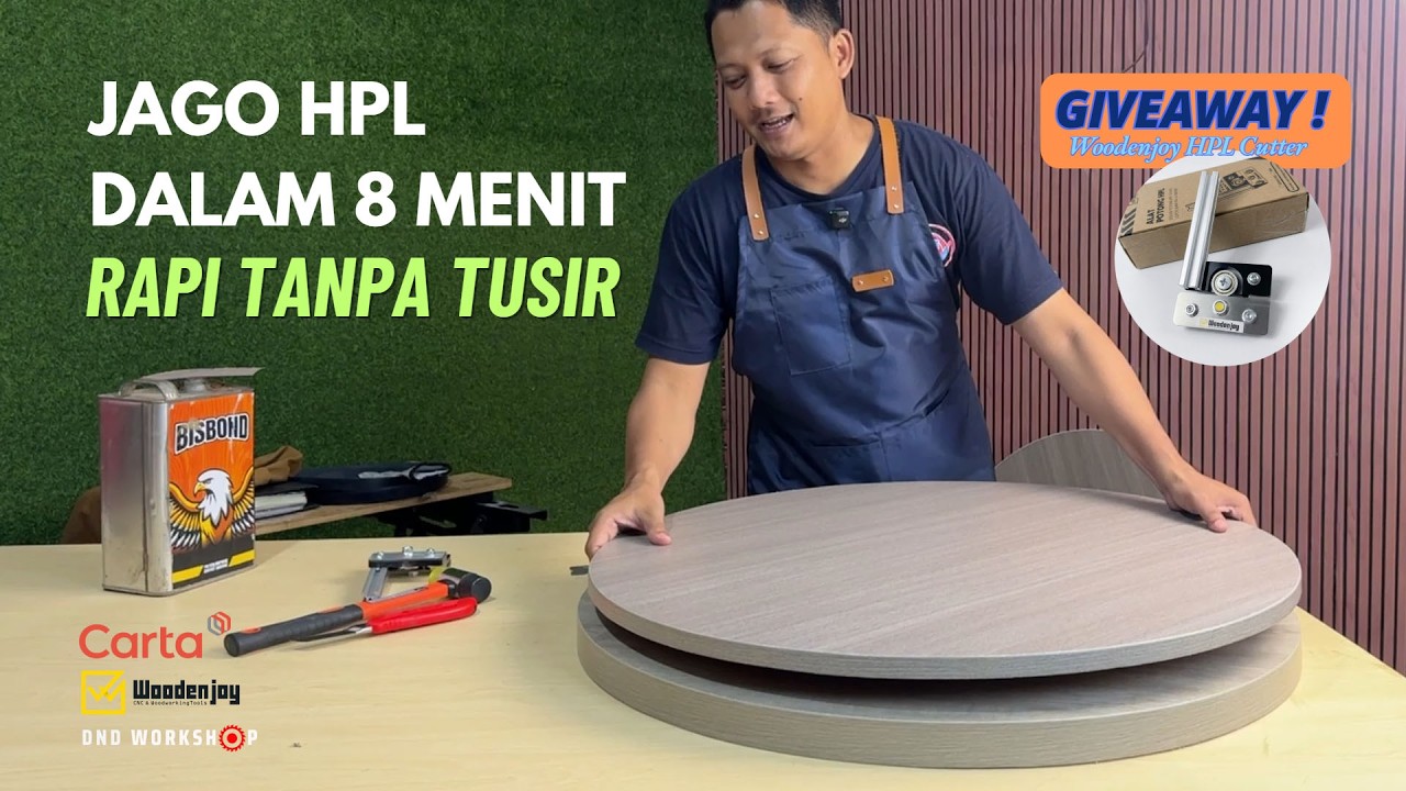 Jago Pasang HPL dan Edging Rapi Tanpa Tusir dalam 8 Menit