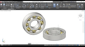 How to Make Ball Bearing in AutoCAD, 3D Ball Bearing