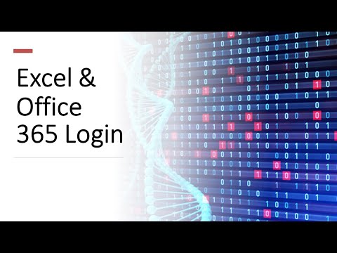 Excel for Biostatistics - Login to Office 365 for the Web