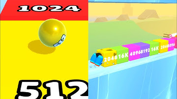 Ball Merge 2048 Vs Happy Cubes 2048 | All levels| Android ios game| big update