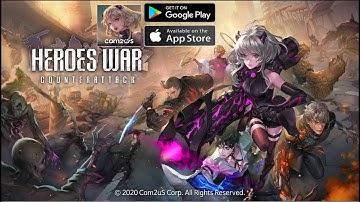 [Heroes War: Counterattack][TURN BASE] New Mobile from Come2US Gameplay on Android/iOs.