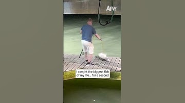 I caught the biggest fish of my life... for a second