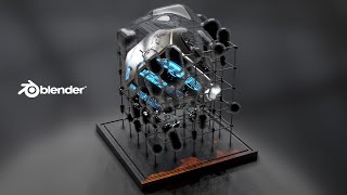 Gridrotator - Geometry Nodes - 3d audiokinetic morphing setup