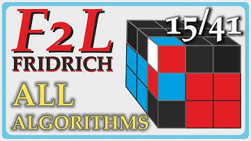 Fridrich Method F2L 15/41 | SpeedCubing Rubik