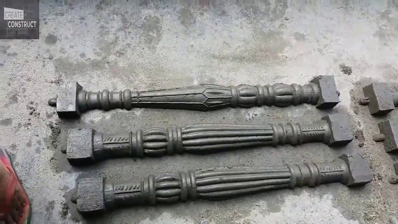 Make Decorative Concrete Pillars l Control Building - YouTube