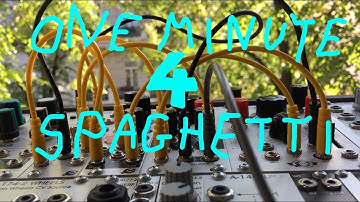 One minute spaghetti 4 -  self generative eurorack modular synthesizer patch (XAOC devices)