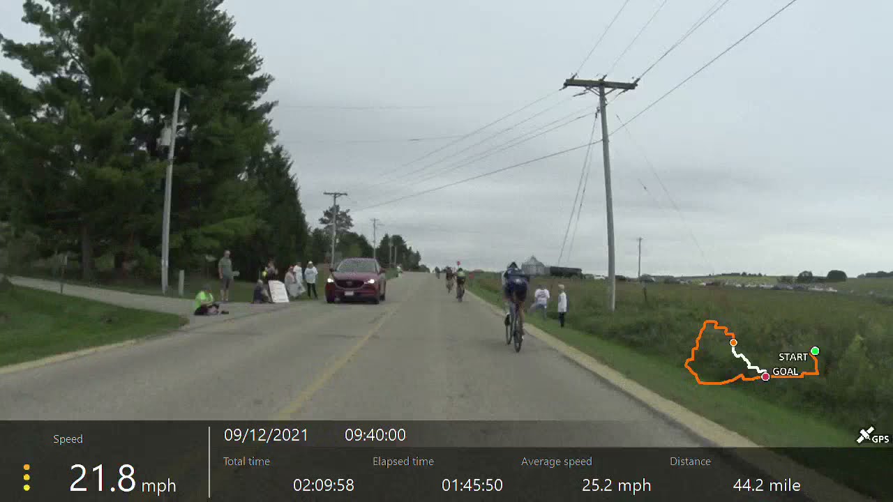 2021 Ironman Wisconsin bike loop at 400mph - YouTube