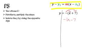 Writing Point Slope Practice #2