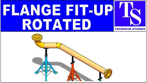 How to fit up a flange rotated. Pipe fit-up fast Tutorial. piping tips and tricks.