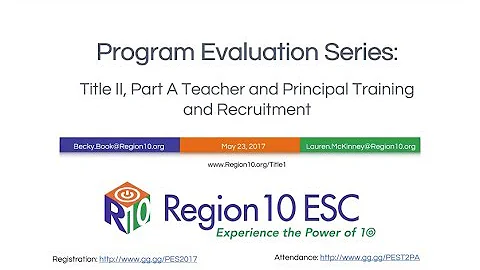 Program Evaluation Series: Title 2, Part A Teacher and Principal Training and Recruitment
